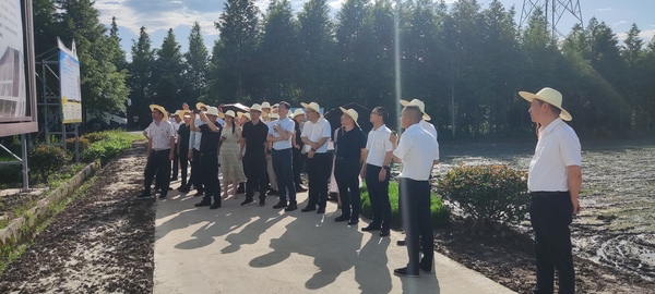 與會代表們現(xiàn)場考察托普云農(nóng)技術支撐的數(shù)字化應用場景